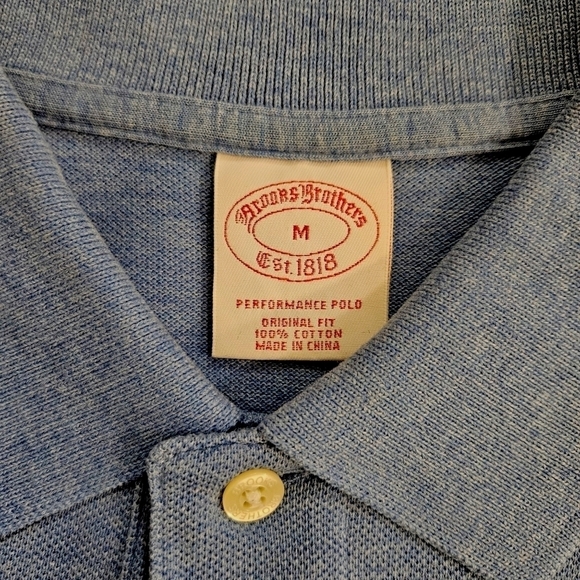 Brooks Brothers Blue Classic Embroidered Logo Polo - Picture 5 of 8